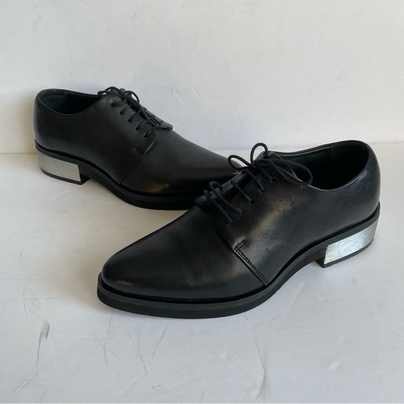 COS Point Toe lace up Oxfords with metal heel insert 7 - Picture 12 of 14
